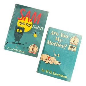 VTG Lot of 2 P.D. Eastman Books - First Book Club Editions - 1950's - 60's